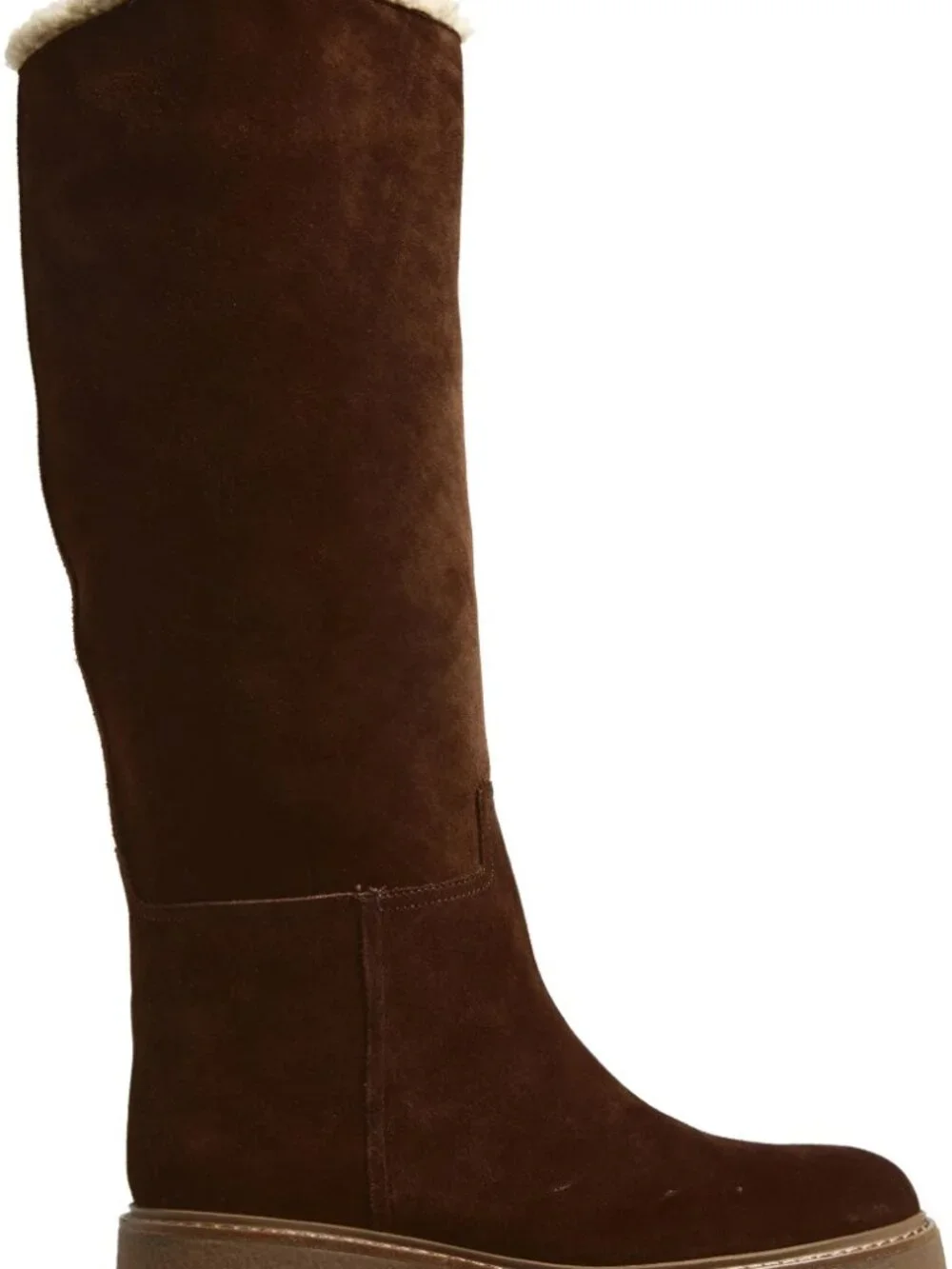 Jeffrey Campbell Zabini Faux Shearling Lined Suede Boot